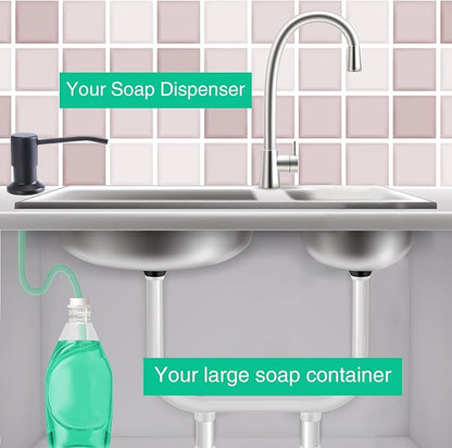 Soap Dispenser for Kitchen Sink, Built in Sink Soap Dispenser, Countertop Soap