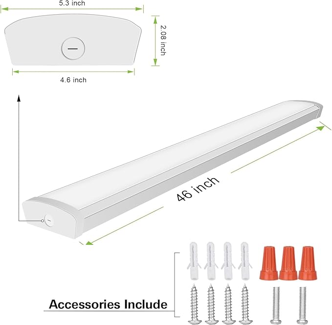 4FT LED Flush Mount Wraparound Light,