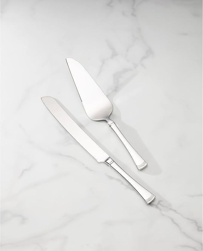LENOX Portola 2-Piece Dessert Set, 2 Count, Metallic
