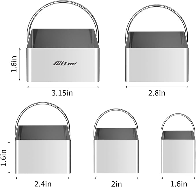 ALLTOP 5 Pieces Biscuit Cutter
