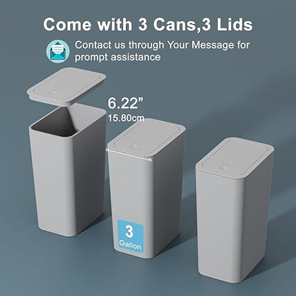 N. NETDOT 3 Pack Small Trash Can