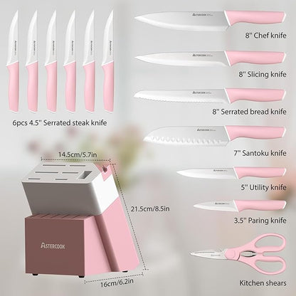 Astercook Knife Set, Kitchen Knives Set