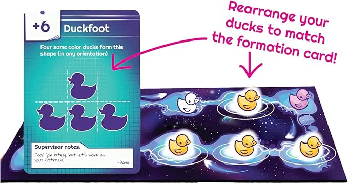 Abducktion - Bundle Base + IntergalacDuck Research Expansion Combo Pack, 25-30 Minutes, Ages 12+, A weirdly Strategic Duck Kidnapping Game, a UFO, and Mind-Bending, Shape-Finding Logic!