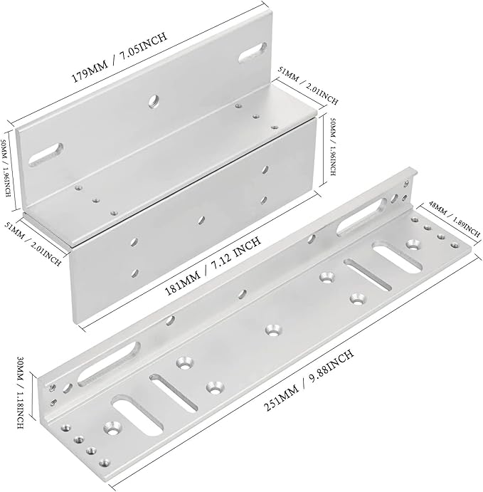 Electric Magnetic Lock with Z and L Bracket 280KG 600LBS Holding Force
