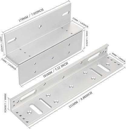 Electric Magnetic Lock with Z and L Bracket 280KG 600LBS Holding Force