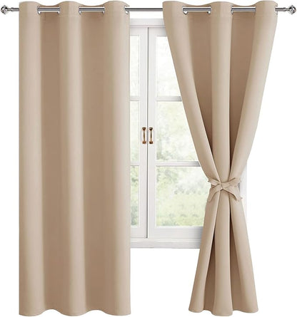 Hiasan Blackout Window Curtain Panels, Thermal Insulated, Light Blocking