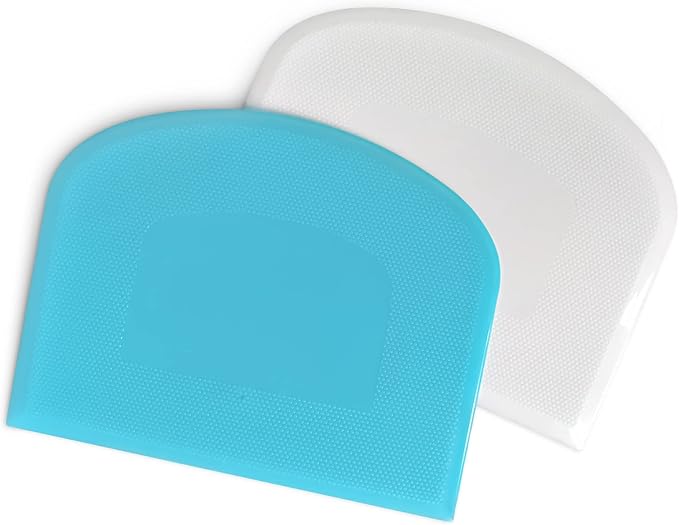 ALLTOP Bowl Spatula & Bench Scraper, Flexible Plastic Multipurpose Kitchen