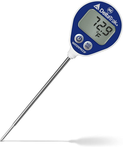 DeltaTrak 11050 Professional Digital Meat Thermometer for Kitchen Waterproof Lollipop Thermometer NSF Certified