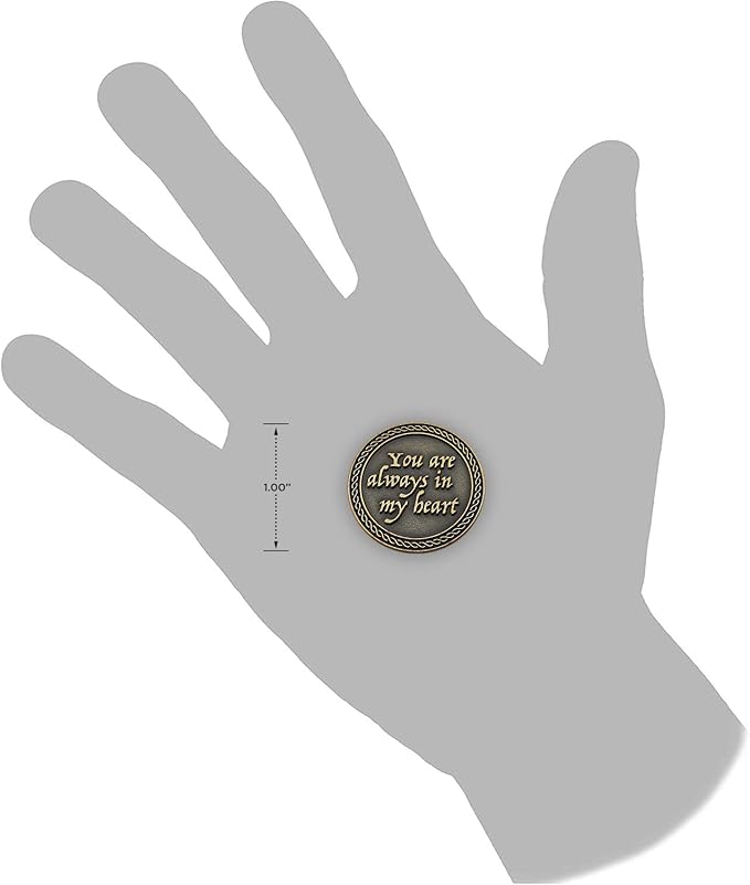 Bulk Set of 3 Romantic Love Expression Coins, You are Always in My Heart, Even Though We are Apart, Anniversary Pocket Tokens for Date Night, Love Gift for Men & Women, from Him or Her