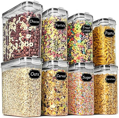 Wildone Cereal Containers Storage Set 2.5L, 8 Pack