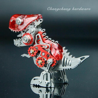 3D Metal Puzzles for Adults,3D Metal Model Kits Mechanical Dinosaur Model Tyrannosaurus Rex,Steel 3D Puzzles Stainless Steel Ornaments for Adults Home Decor Art Craft Gifts Toys.