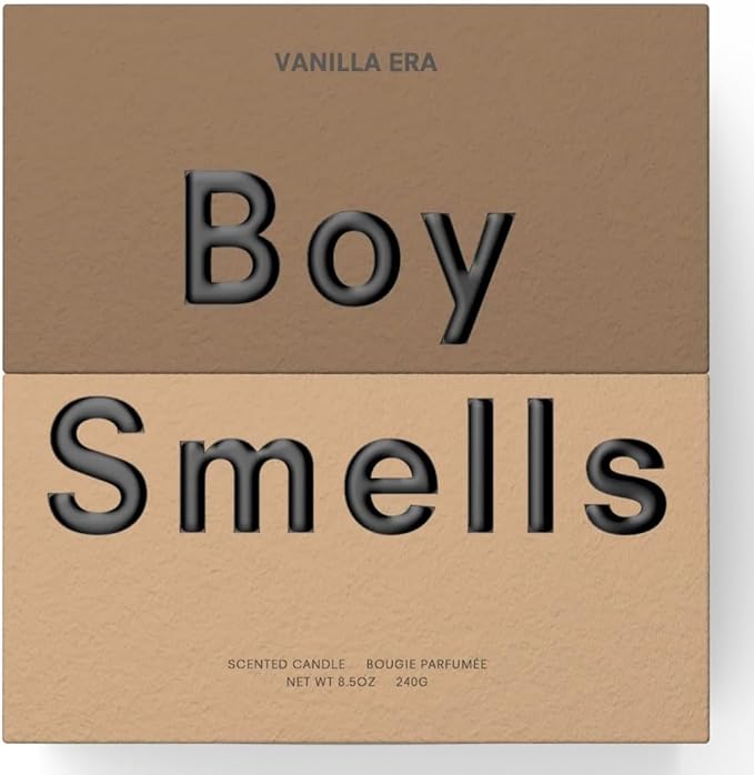 Boy Smells - Vanilla Era Scented Candles for Men and Women - 8.5 oz - Soy, Coconut Wax Candle Blend - Aromatic Candles for Home with Black Amber, Coffee, Incense - 50-Hour Burn - Cotton Wick