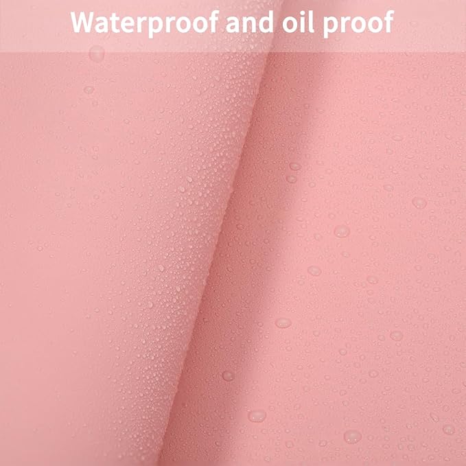 Desk Pad Mat - 24x60 Inch Waterproof Easy to Clean Can Conceal Flaws Protector The Table Top from Scratches Used for Coffee Table Office Table Dresser(Pink+Silvery 24x60)