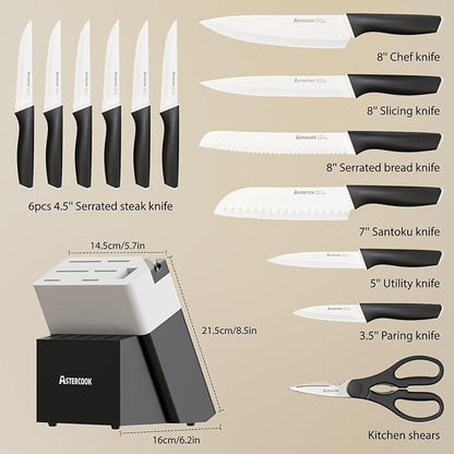 Astercook Knife Set, Kitchen Knives