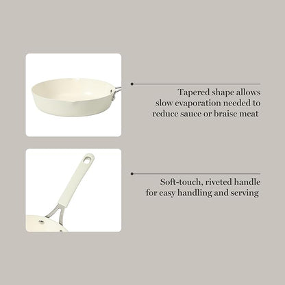Martha Stewart Heathland 9.5 Inch Aluminum Cookware Non-Toxic Premium Ceramic