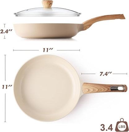 SENSARTE Ceramic Nonstick Frying Pan Skillet