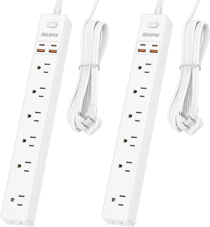 2 Pack Power Strip Surge Protector