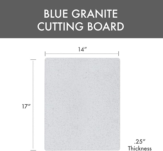 Dexas Superboard Reversible Pastry Board, 14 x 17 Inches, Granite Color
