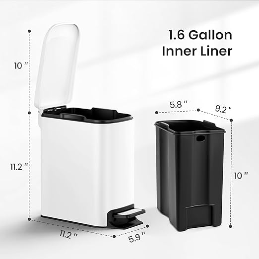 Cesun Small Bathroom Trash Can