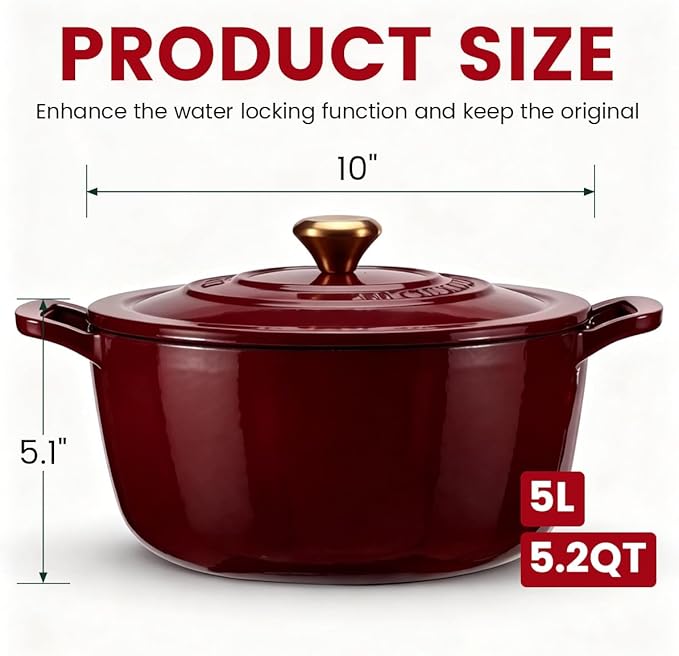 Enameled Cast Iron Dutch Oven