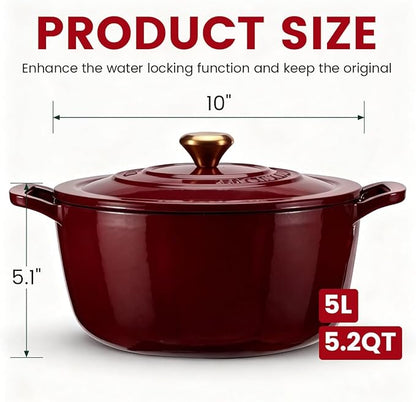 Enameled Cast Iron Dutch Oven