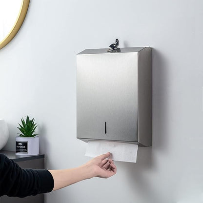 2 Packs Paper Towel Dispenser Wall Mount Commercial, Touchless Hand Towel