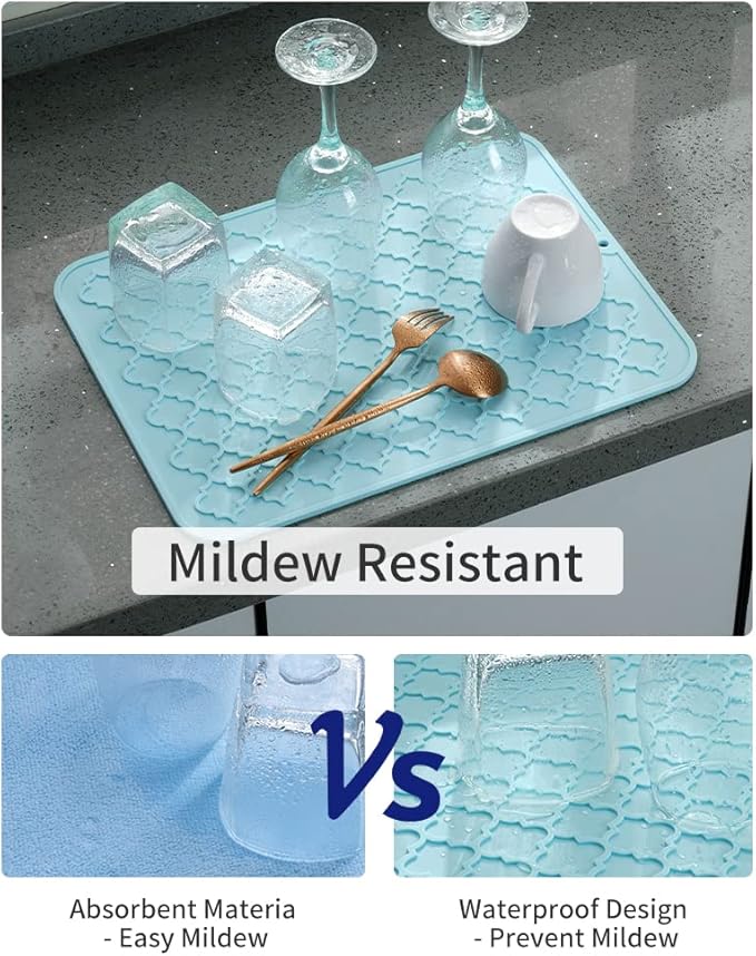 AMOAMI-Dish Drying Mats for Kitchen Counter-Silicone Dish Drying Mat-Kitchen