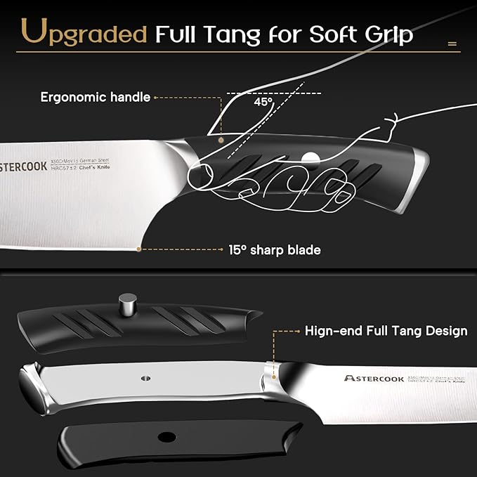 Astercook Knife Set, Kitchen Knives Set