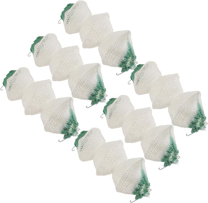 Lantern Mantles Insta-Clip 2#95 Mantles 3-Layer Accordion Shape Gas Lamp/Lantern Mantles with 2 Install Clip (6pcs)