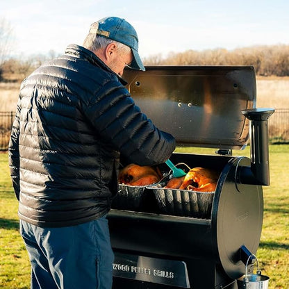 Z GRILLS 2025 Electric Pellet Grill & Smoker, 700 sq in Cooking Area, Dual-Wall Insulation, PID V2.1 Controller, Meat Probes, Easy Hopper Clean-out, Includes Grill Cover, 8 in 1 Outdoor BBQ, 700D6