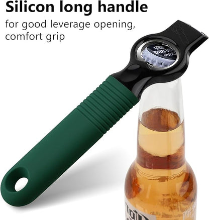 2-Pack Magnetic Beer Bottle Opener & Soda Can Opener, 2-in-1 Bottle Opener and