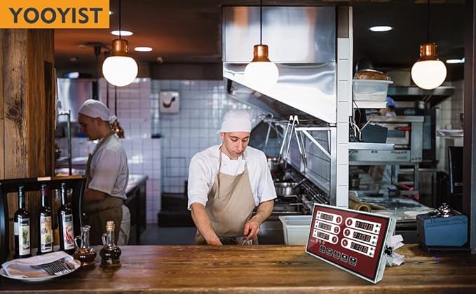 Kitchen Timers for Cooking – 6 Channel Commercial Kitchen Timer Restaurant