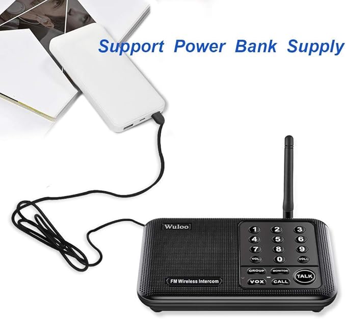 Wuloo Intercoms Wireless for Home 1 Mile Range 10