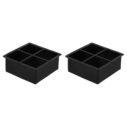 Amazon Basics Large Silicone Square Ice Cube Trays