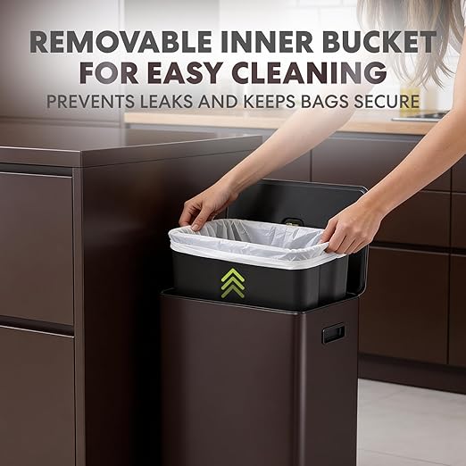 SIMPLI-Magic Infinity Edge 60L / 16 Gallon Kitchen Trash Can