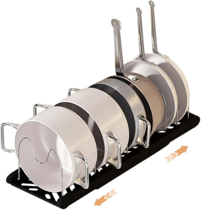 Pot Rack -Expandable Pan Organizer