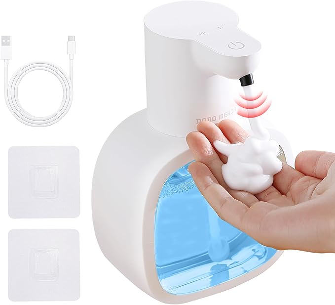Automatic Foaming Soap Dispenser, 17oz/500ml Touchless Rechargeable