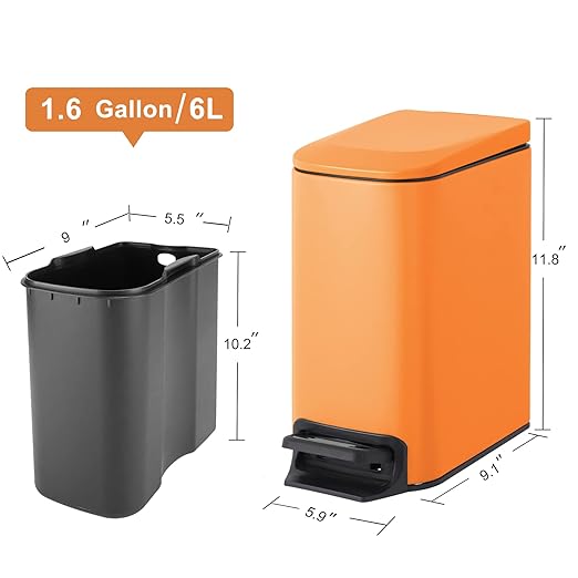 Cesun Small Bathroom Trash Can