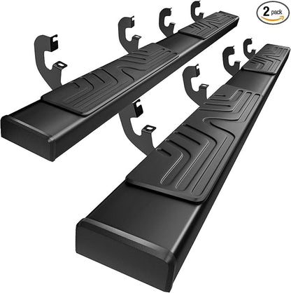 PZ 6.5" Running Boards Anti-Slip Side Steps Compatible with Chevy Silverado 1500/GMC Sierra 1500 2019-2026 Crew Cab, 2020-2026 2500HD 3500HD,500LBS No Drill Truck Running Boards Direct Fit Nerf Bar
