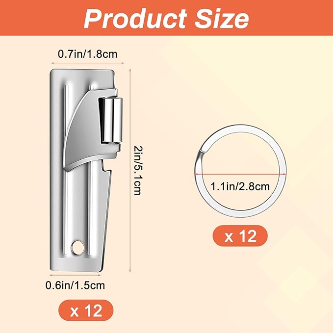 12 Pieces Military Style Can Openers