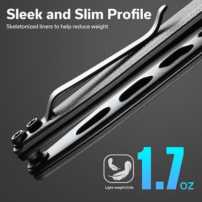 SENCUT Small Pocket Knife for Men, Front Flipper knife for EDC, Jubil Folding Knives with 2.95 inches D2 blade, G10 Handle with Liner Lock, Slim Gentleman?™s knives for Gift (Black)