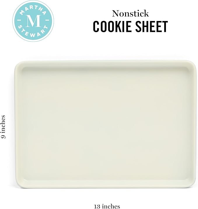 Martha Stewart Gallen 13 x 9 Inch Nonstick Carbon Steel Cookie Sheet