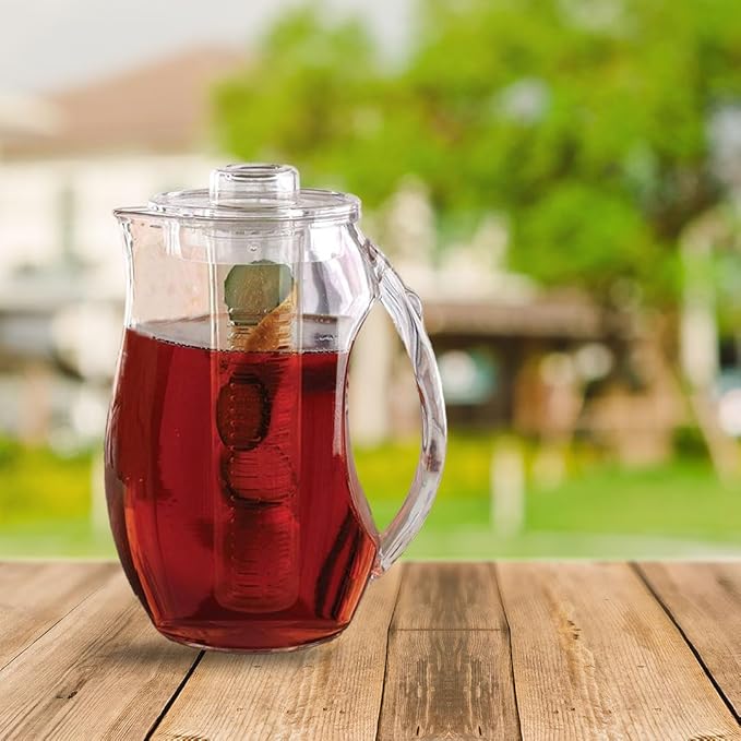 Large Fruit Infuser Water Pitcher – Shatterproof Acrylic Infusion Jug