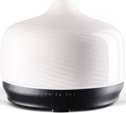 Porseme 500ml Glass Essential Oil Diffuser Aromatherapy Ultrasonic Cool Mist