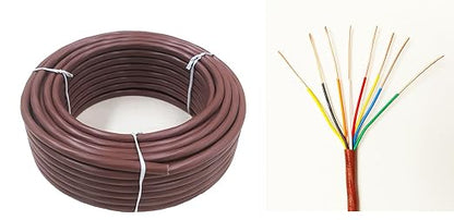 EASTWIRE 18/8 50ft Thermostat Wire, Solid Copper Wire, 18 Gauge Conductor