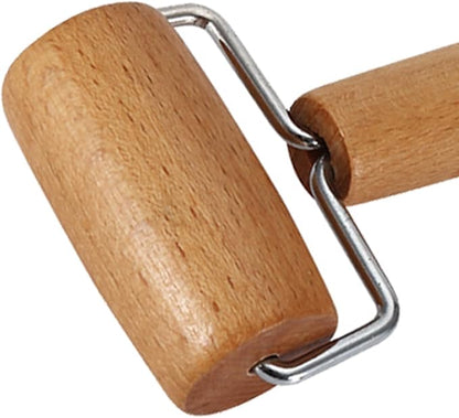 Small Rolling Pin, Pizza Dough Roller, Non Stick Wood Pastry Roller, Kitchen
