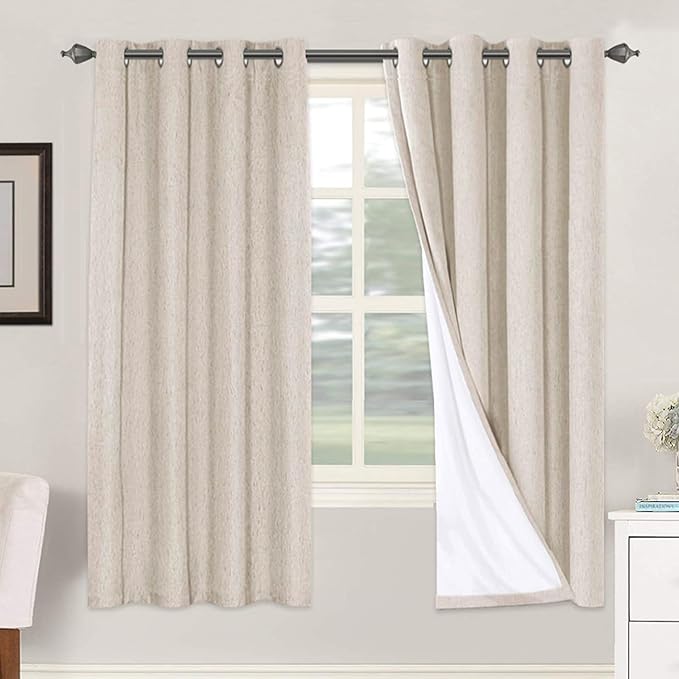 H.VERSAILTEX 72 inch Blackout Curtains, 100% Absolutely Blackout Thermal