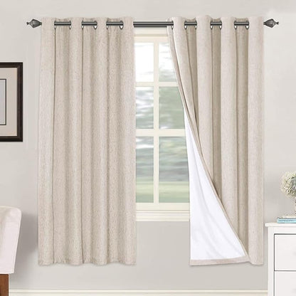 H.VERSAILTEX 72 inch Blackout Curtains, 100% Absolutely Blackout Thermal