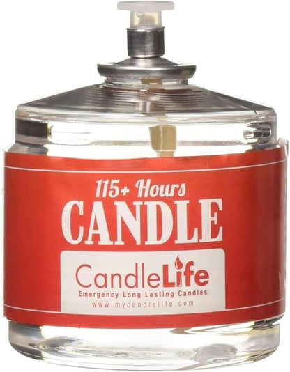 115 Hour Plus Emergency Candles, Clear Mist - Set of 3 Long-Burning Survival Candles