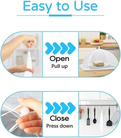 4-Pack Food Cover Mesh Food Tent